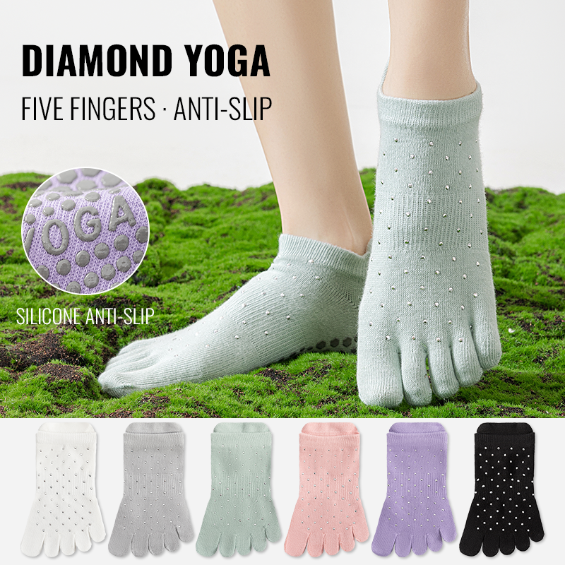 Yoga Fitness Youtube - MiiOW Non-Slip Grip Pilates Sock Women