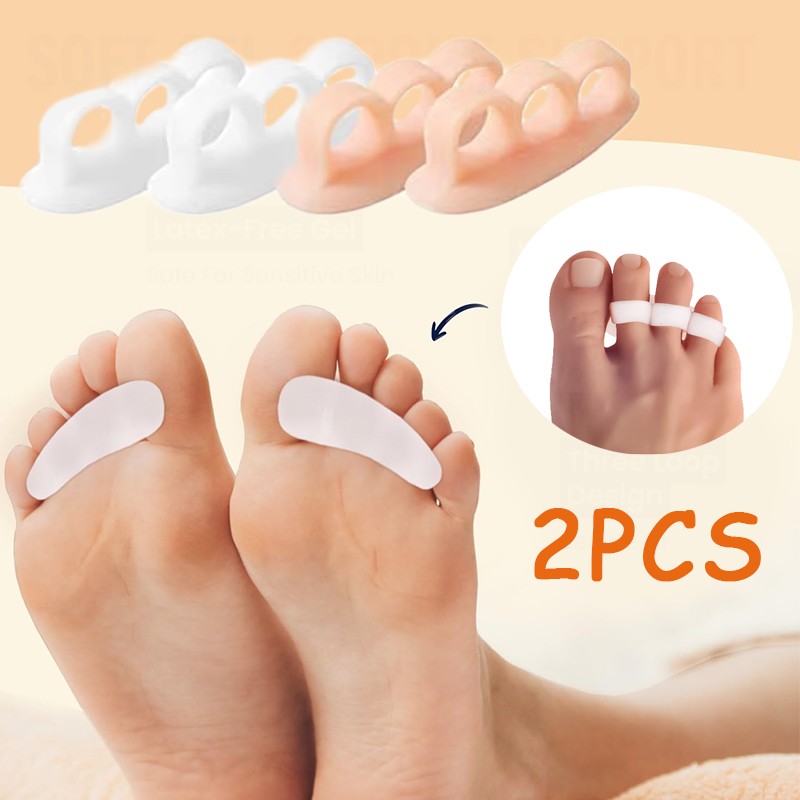 Yoga Toe Separator - 1Pair Silicone Gel Hammer Toe Straightener