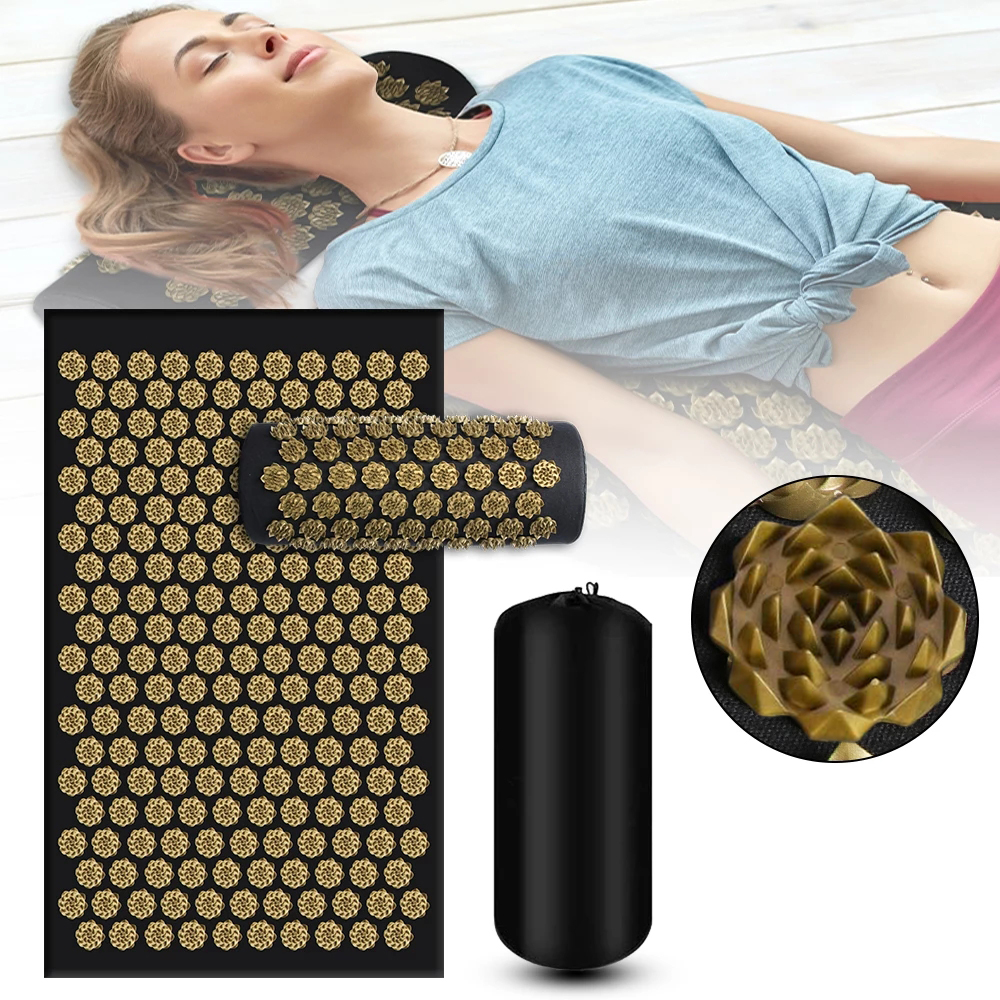 Yoga Fitness Massage - Kuznetsov's Applicator Nonslip Acupressure Yoga Cushion
