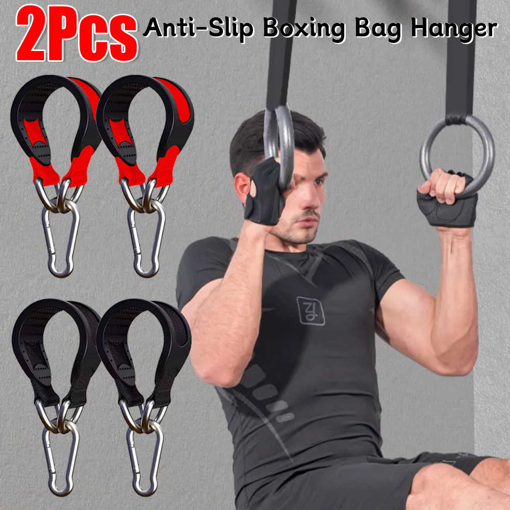 Gymnastics Rings - 2PCS Boxing Bag Hanger Fitness Anti-Slip