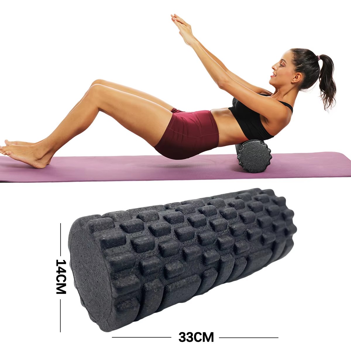 Yoga Fitness Massage - 30/33cm Fitness Foam Roller Yoga Massage