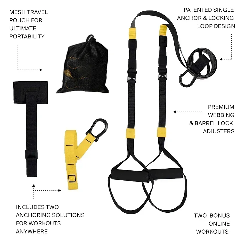 Suspension Trainer Trx - Training Strap Fitness Strength ,Power Suspension
