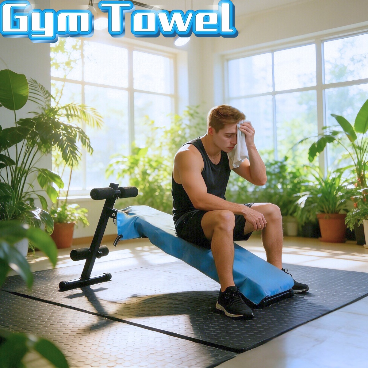Gymnastics Rings - Gym Bench Cover with Pocket Sweat-Resistant