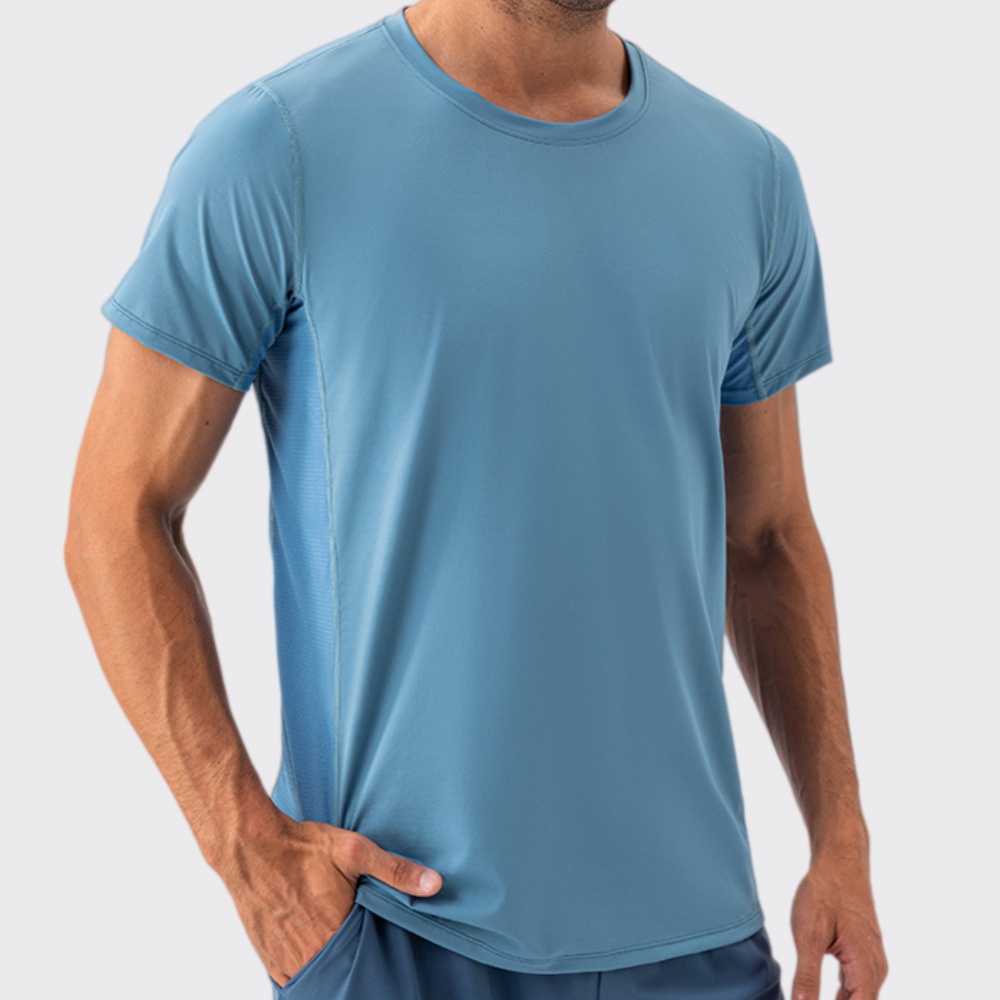 Quick Dry Sports T-Shirt Short - Yoga Fitness Logo のレビューと価格