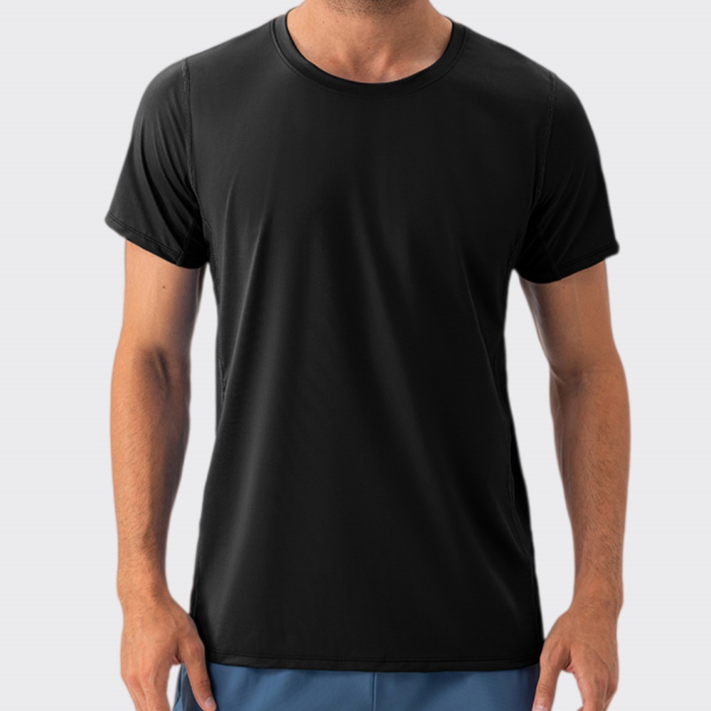 Quick Dry Sports T-Shirt Short - Yoga Fitness Logo のレビューと価格