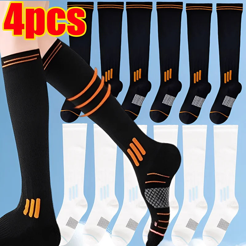 4/2pcs Socks Long Tube Socks P - Yoga Fitness Youtube のレビューと価格
