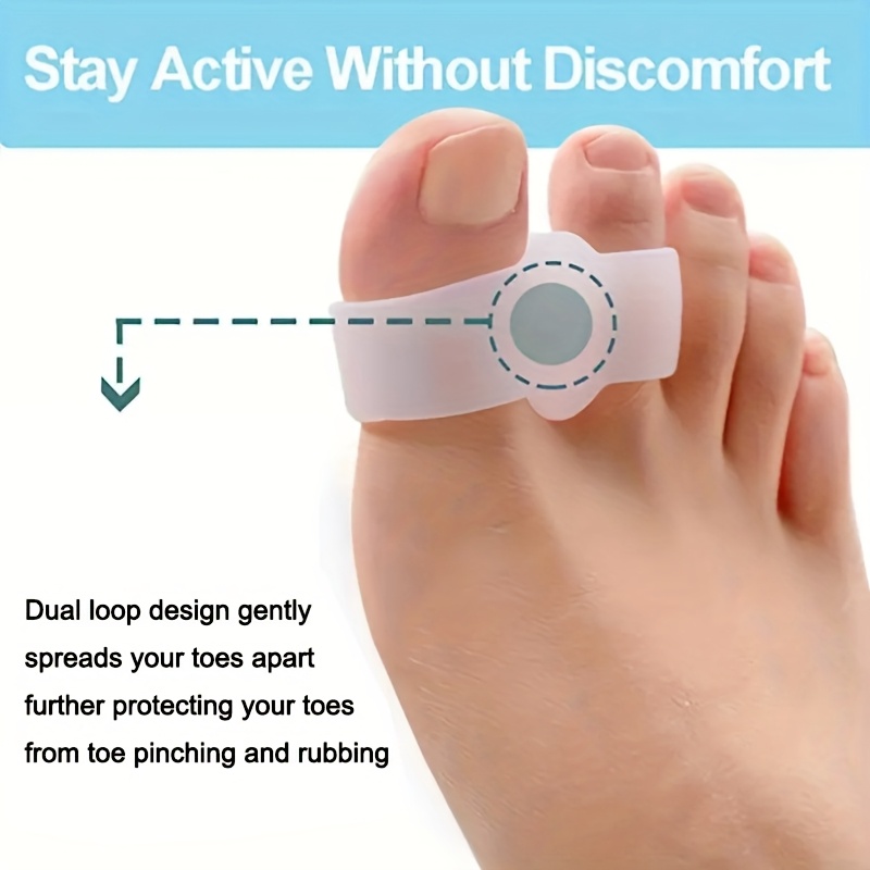 1 pair of silicone toe separat - Yoga Toe Separator のレビューと価格