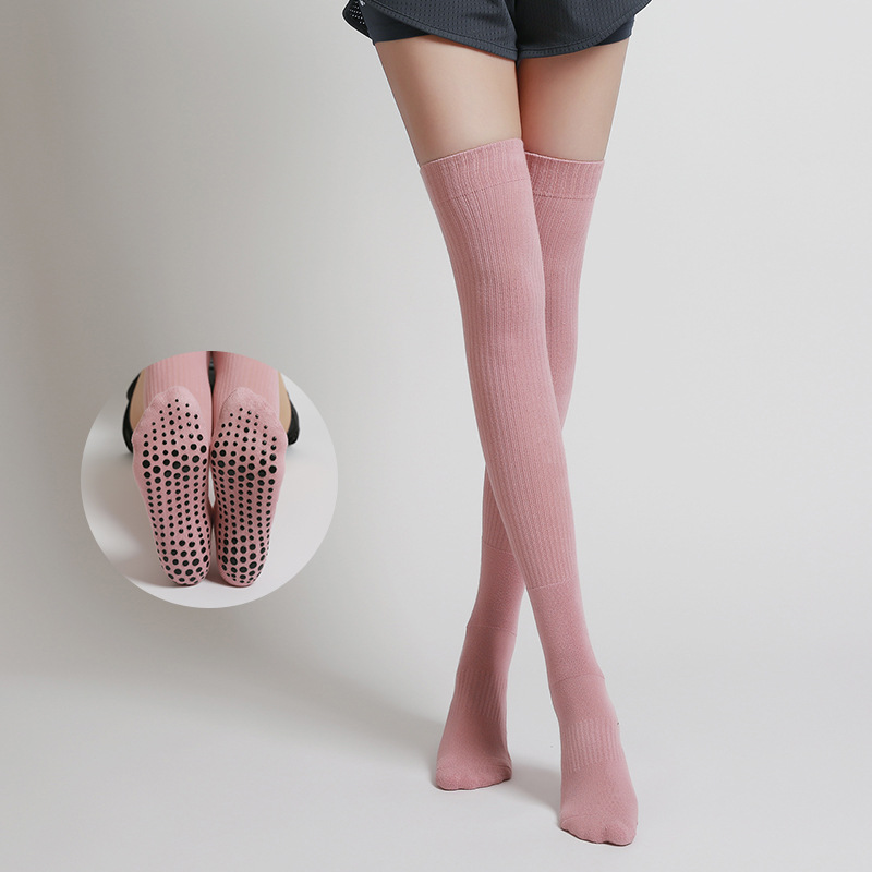 Women Non-slip Yoga Socks Long - Yoga Fitness Youtube のレビューと価格