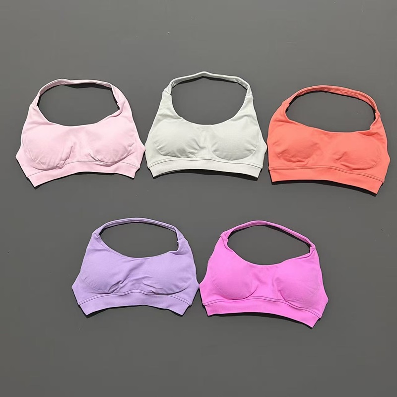 No Logo Sports Bra Women Seaml - Yoga Fitness Logo のレビューと価格