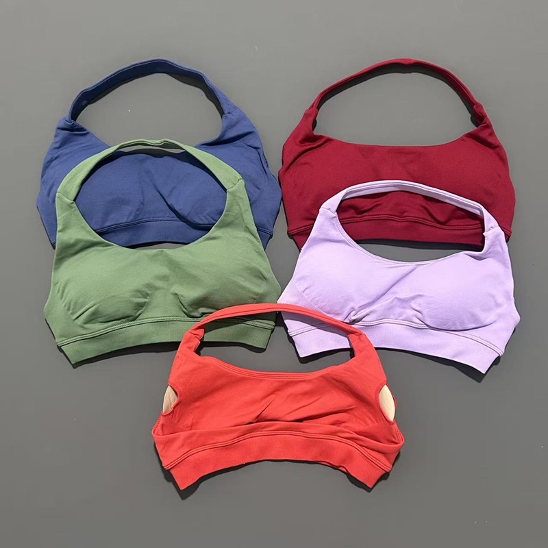 No Logo Sports Bra Women Seaml - Yoga Fitness Logo のレビューと価格