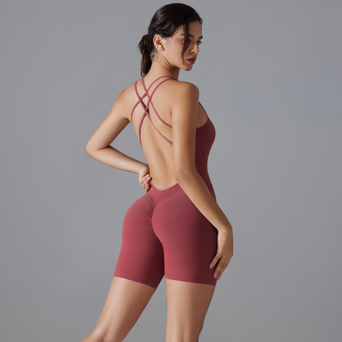 Yoga Set Sexy Backless Sporty  - Yoga Fitness Jumpsuit のレビューと価格