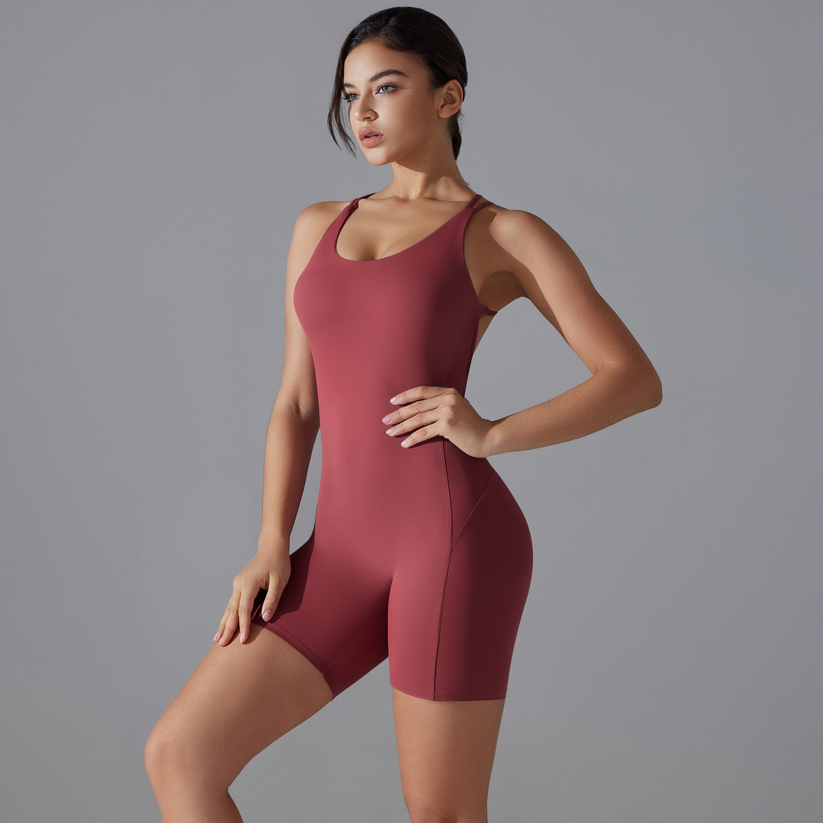 Yoga Set Sexy Backless Sporty  - Yoga Fitness Jumpsuit のレビューと価格