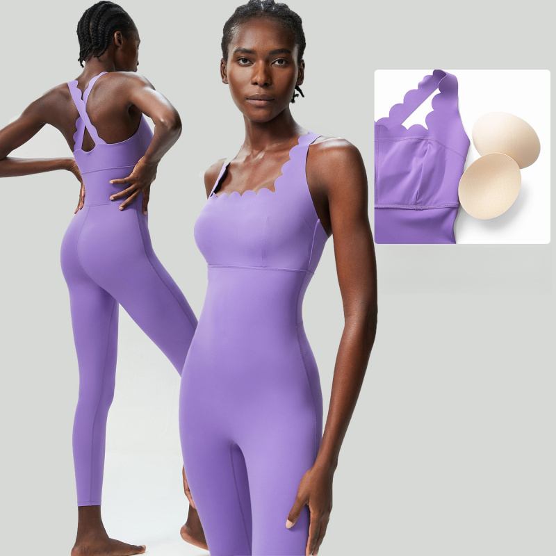 FUBEIKE Small Wave Beauty Back - Yoga Fitness Jumpsuit のレビューと価格