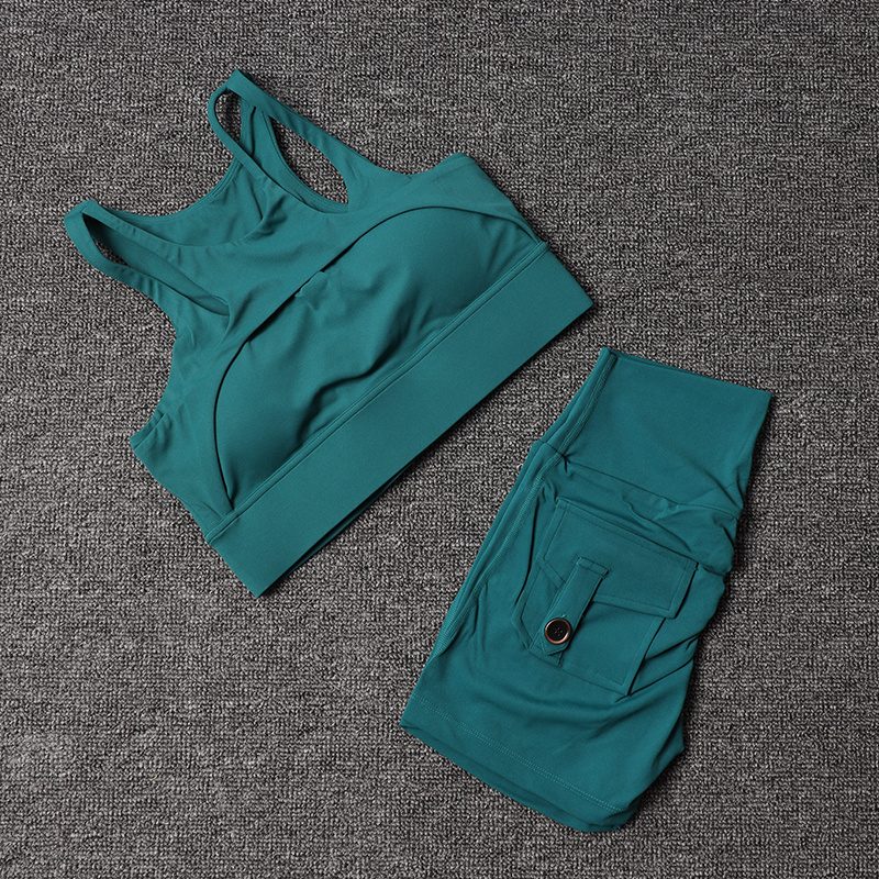 Fitness Shorts Yoga Sets Women - Yoga Fitness Outfit のレビューと価格