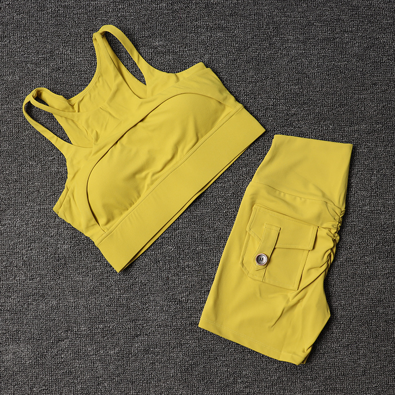 Fitness Shorts Yoga Sets Women - Yoga Fitness Outfit のレビューと価格