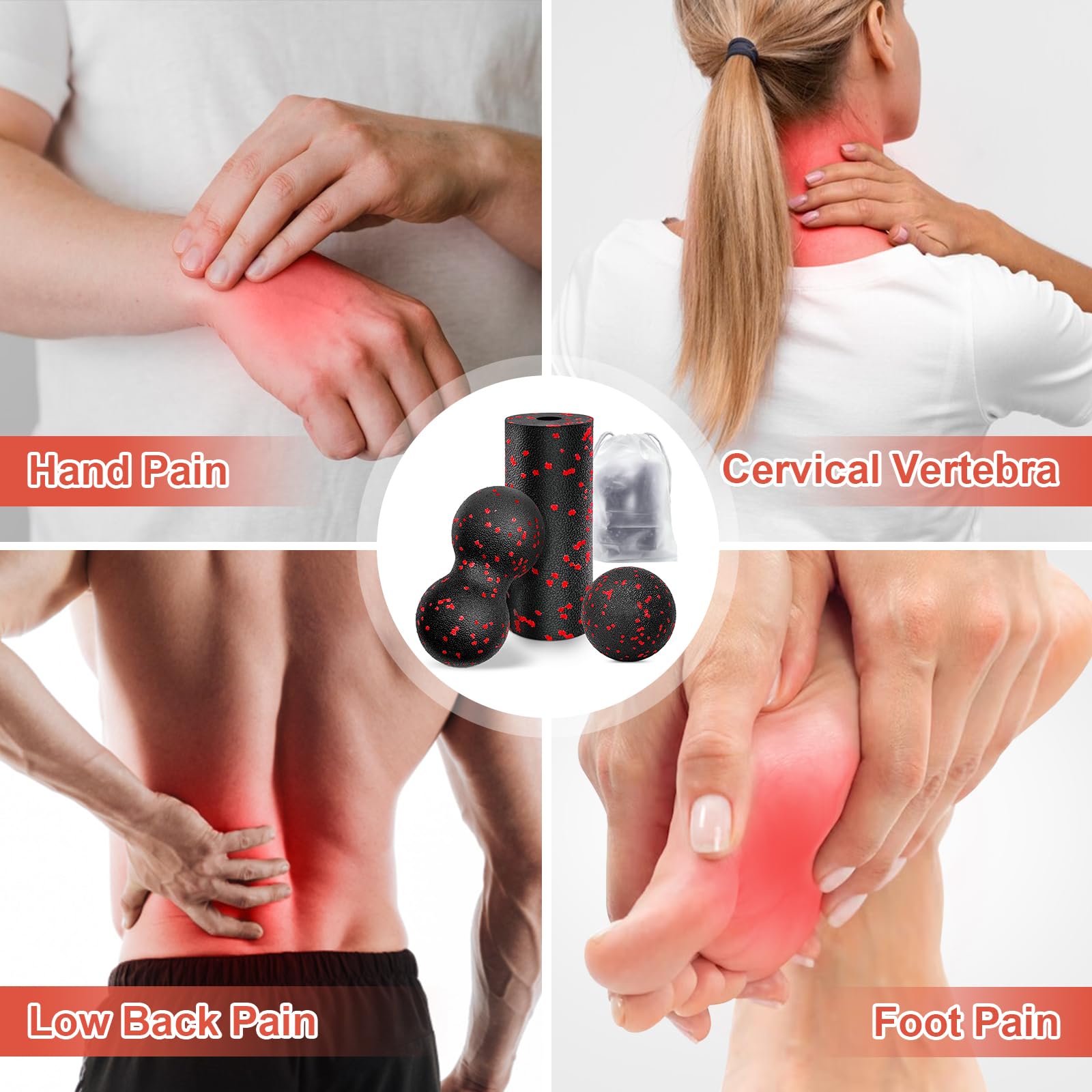 Hollow Yoga Roller Massage Pea - Yoga Fitness Massage のレビューと価格