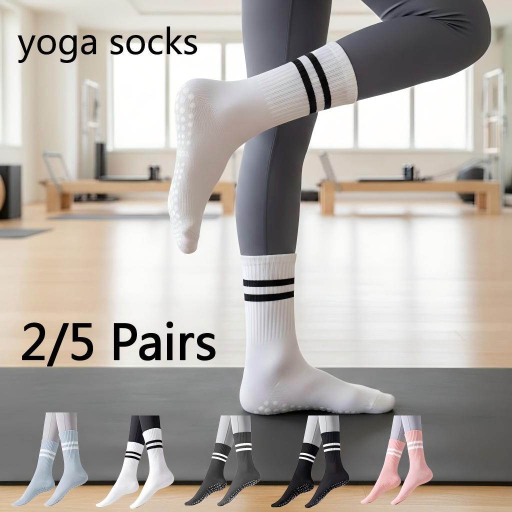 Women Non Slip Yoga Socks, Gri - Yoga Fitness Outfit のレビューと価格