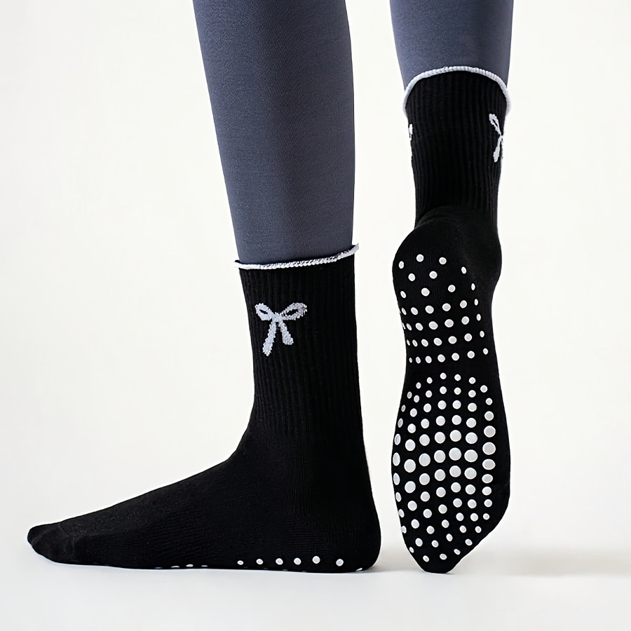 Black long tube sports socks w - Yoga Fitness Youtube のレビューと価格