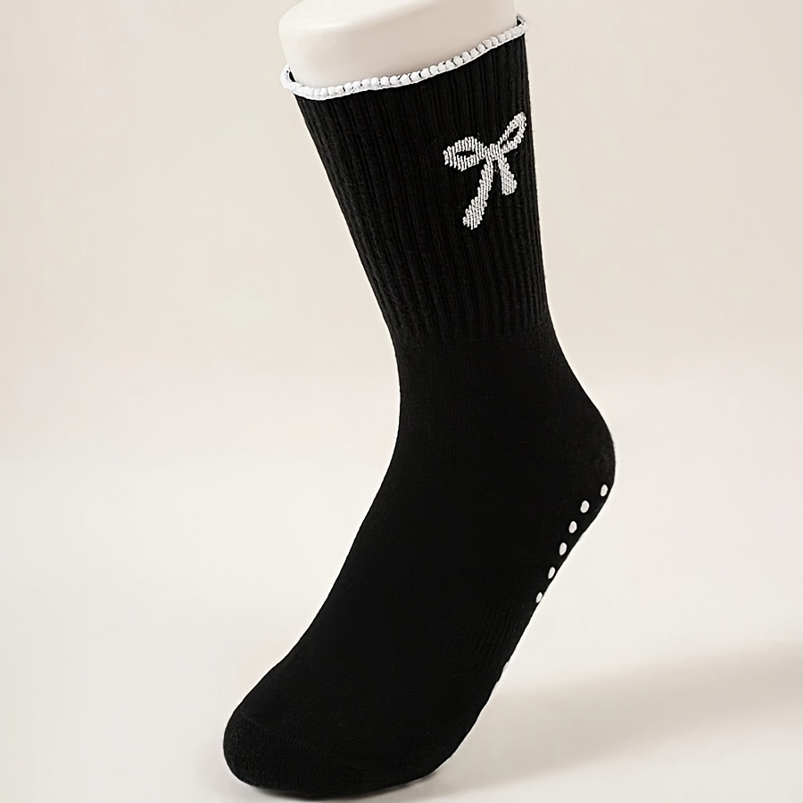 Black long tube sports socks w - Yoga Fitness Youtube のレビューと価格