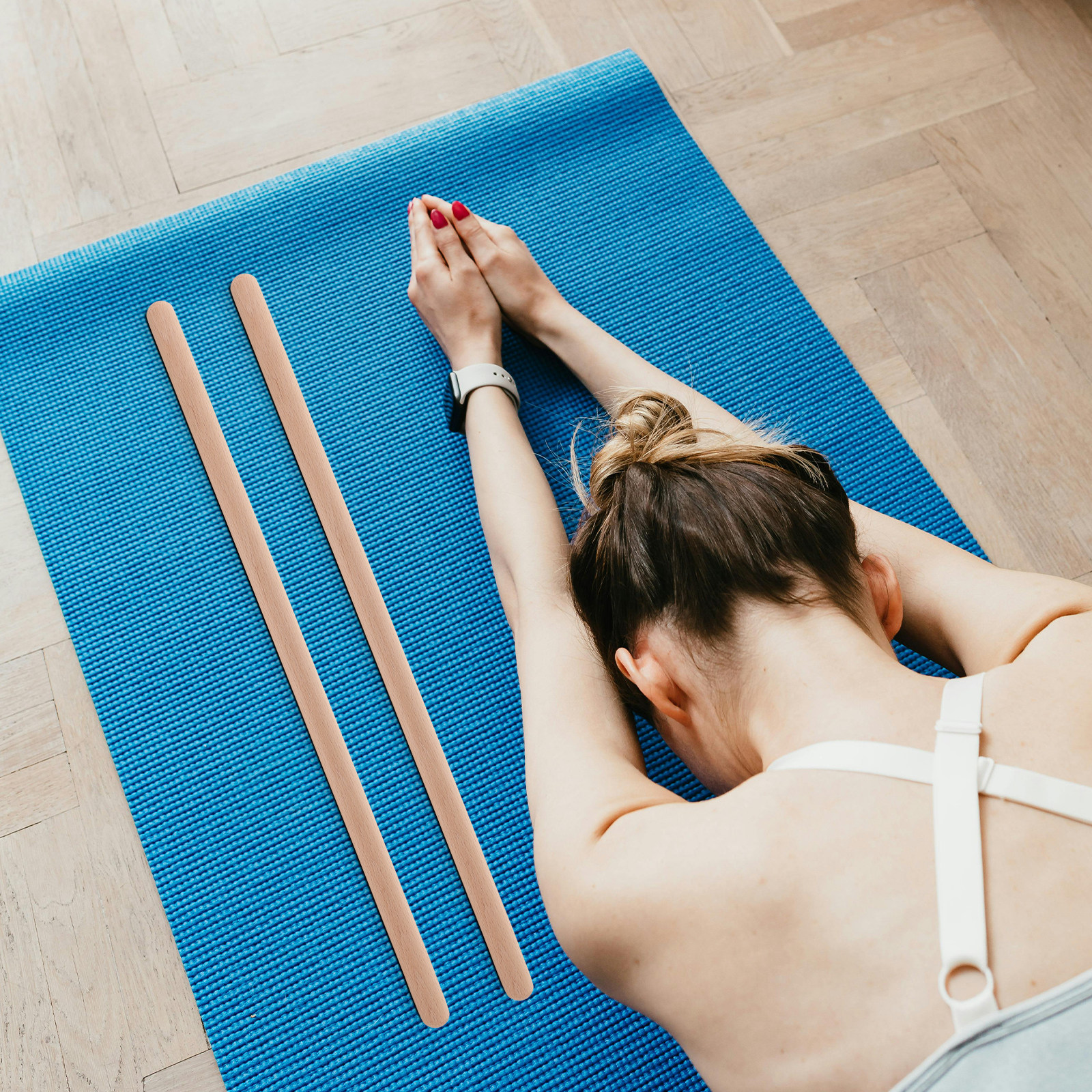 2Pcs Wooden Pilates Bar Open S - Yoga Fitness Bar のレビューと価格