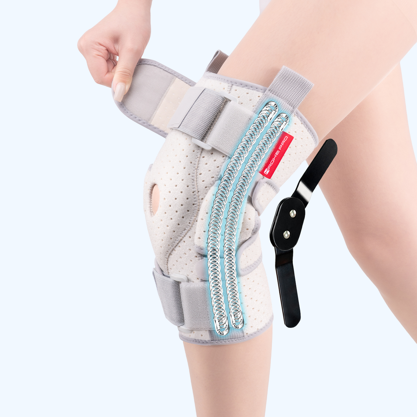 Adjustable knee sleeve with la - Knee Sleeve Compression のレビューと価格