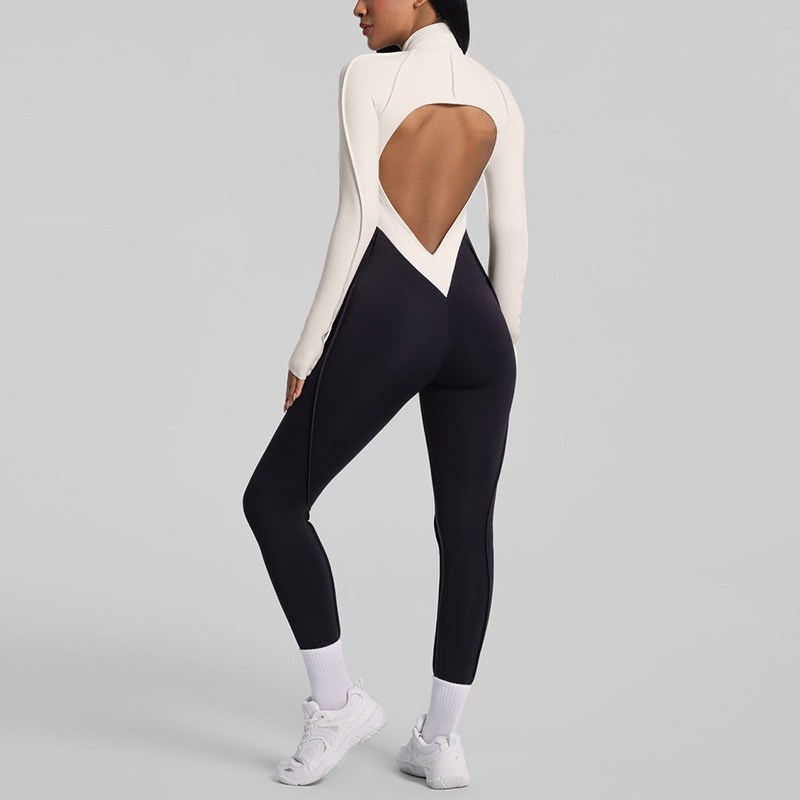 Sanding Yoga Jumpsuit Hollow-O - Yoga Fitness Jumpsuit のレビューと価格