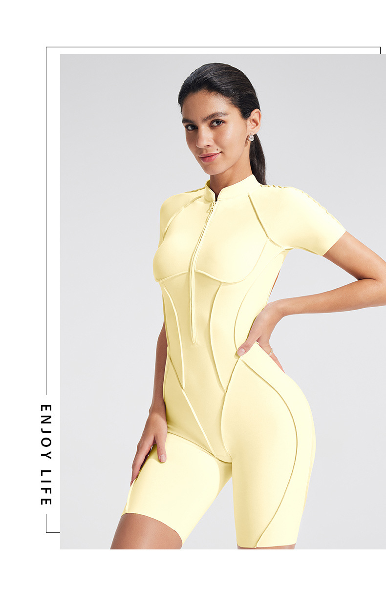 Sanding Yoga Jumpsuit Hollow-O - Yoga Fitness Jumpsuit のレビューと価格