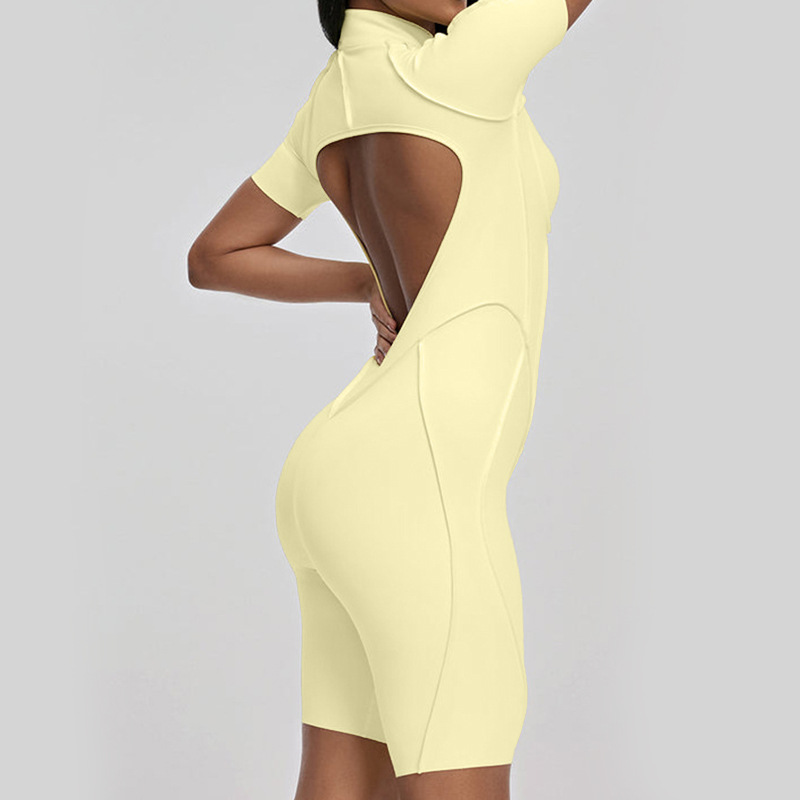 Sanding Yoga Jumpsuit Hollow-O - Yoga Fitness Jumpsuit のレビューと価格