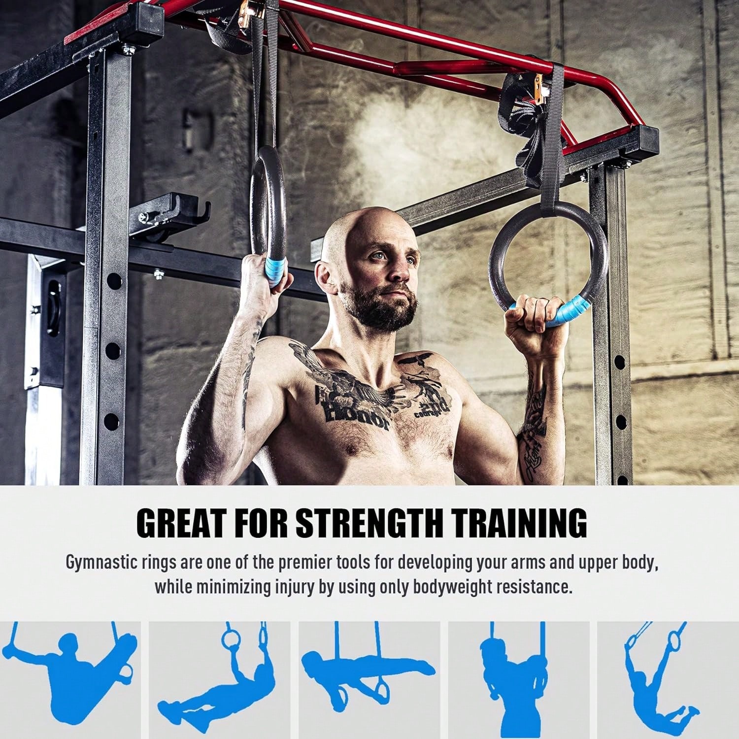 High load bearing gymnastic ri - Gymnastics Rings のレビューと価格