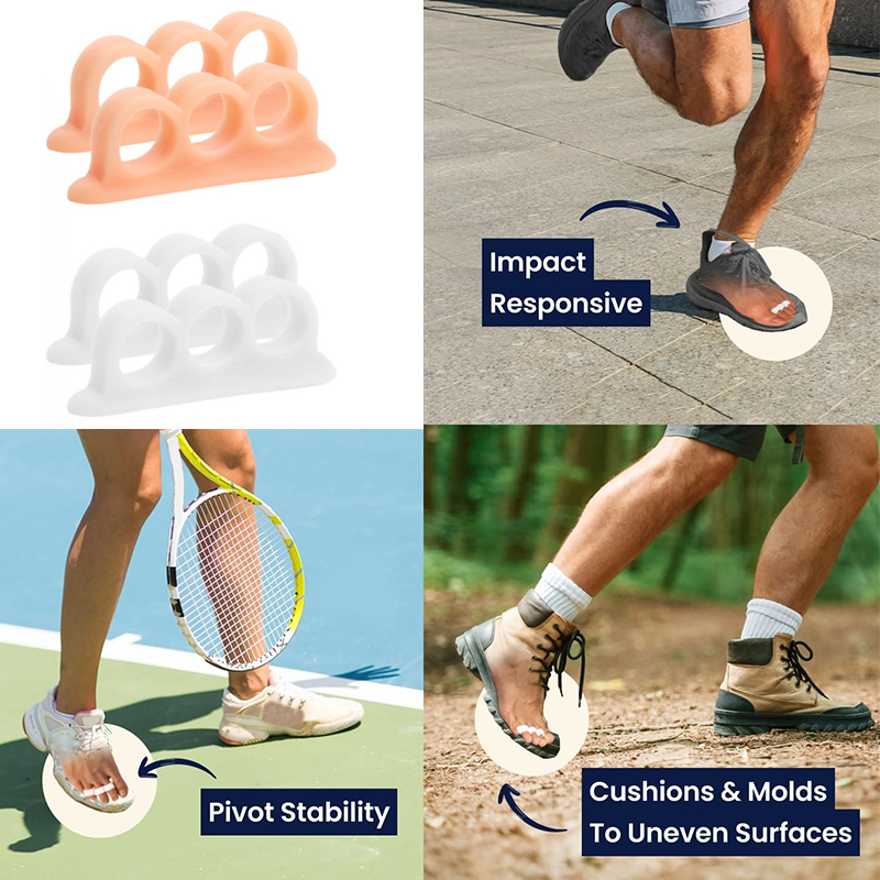 1Pair Silicone Gel Hammer Toe  - Yoga Toe Separator のレビューと価格