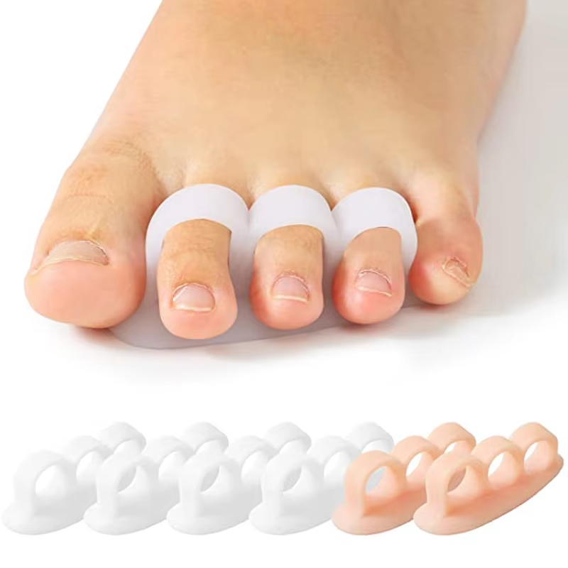 1Pair Silicone Gel Hammer Toe  - Yoga Toe Separator のレビューと価格
