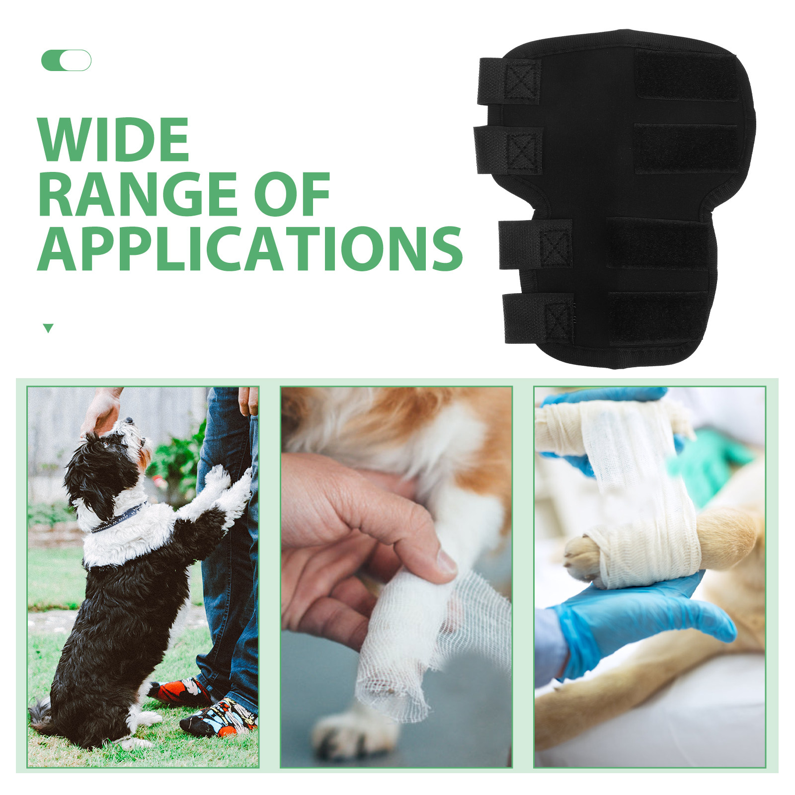 1Pair Dog Leg Wrap Adjustable  - Knee Sleeve Compression のレビューと価格