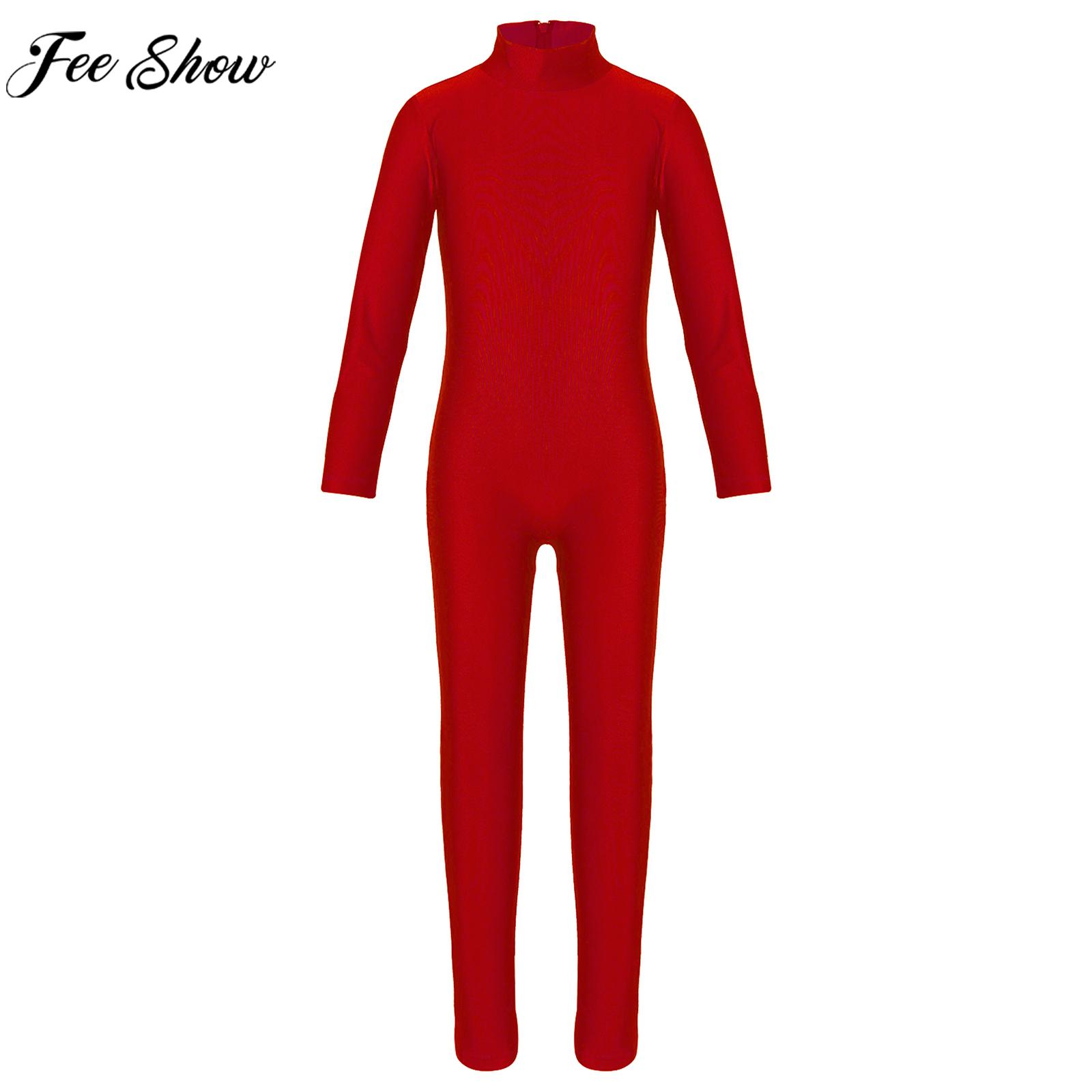 Kids Girl Long Sleeve Zipper B - Yoga Fitness Jumpsuit のレビューと価格
