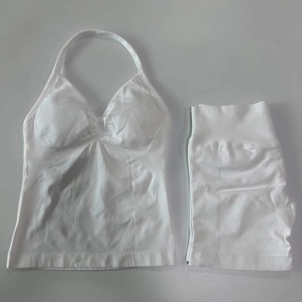 No Logo 2pcs Gym Set Women Bac - Yoga Fitness Logo のレビューと価格