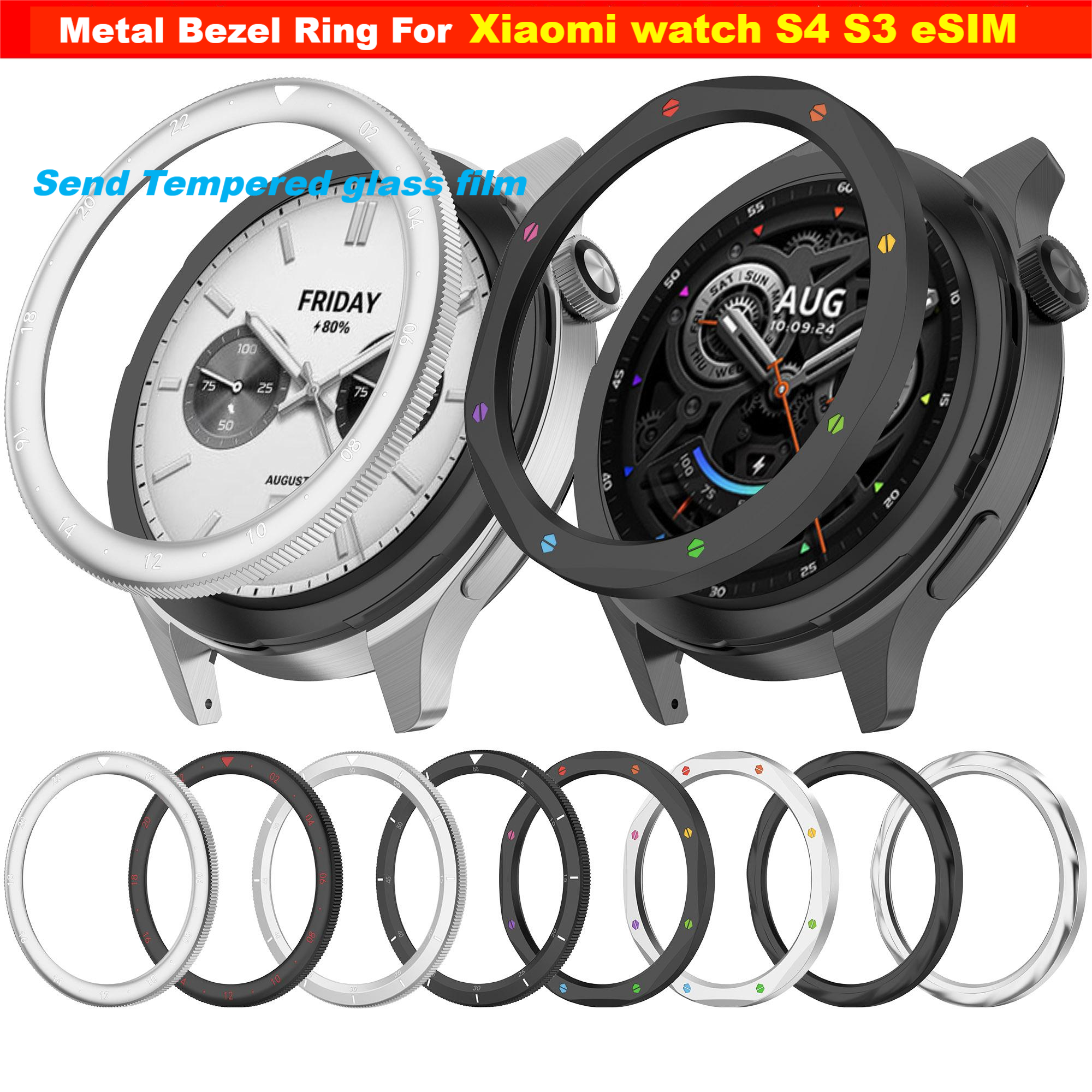 Metal Bezel Ring For Xiaomi Wa - Gymnastics Rings のレビューと価格