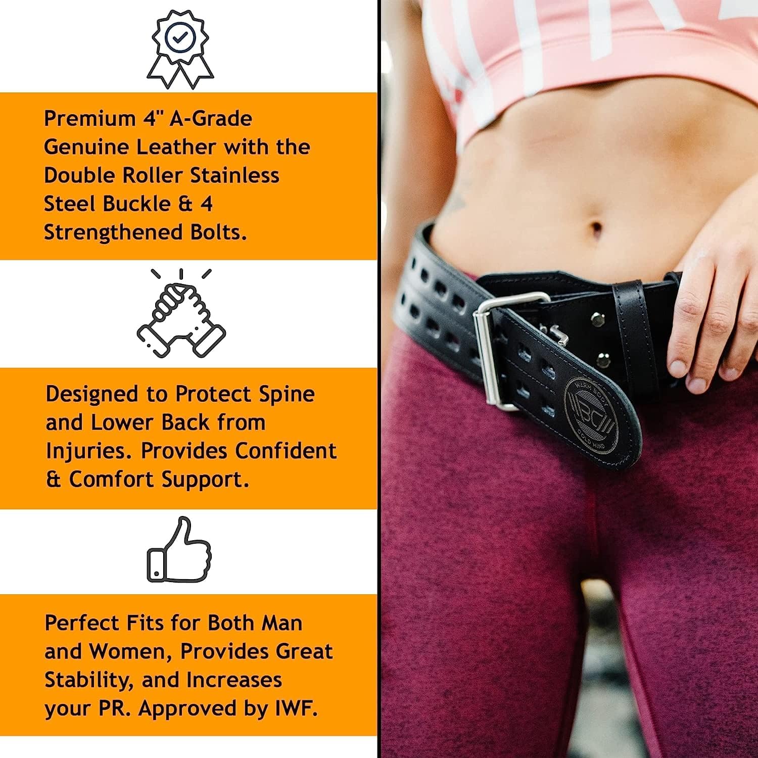 Leather Weight Lifting Belt fo - Weight Lifting Belt のレビューと価格