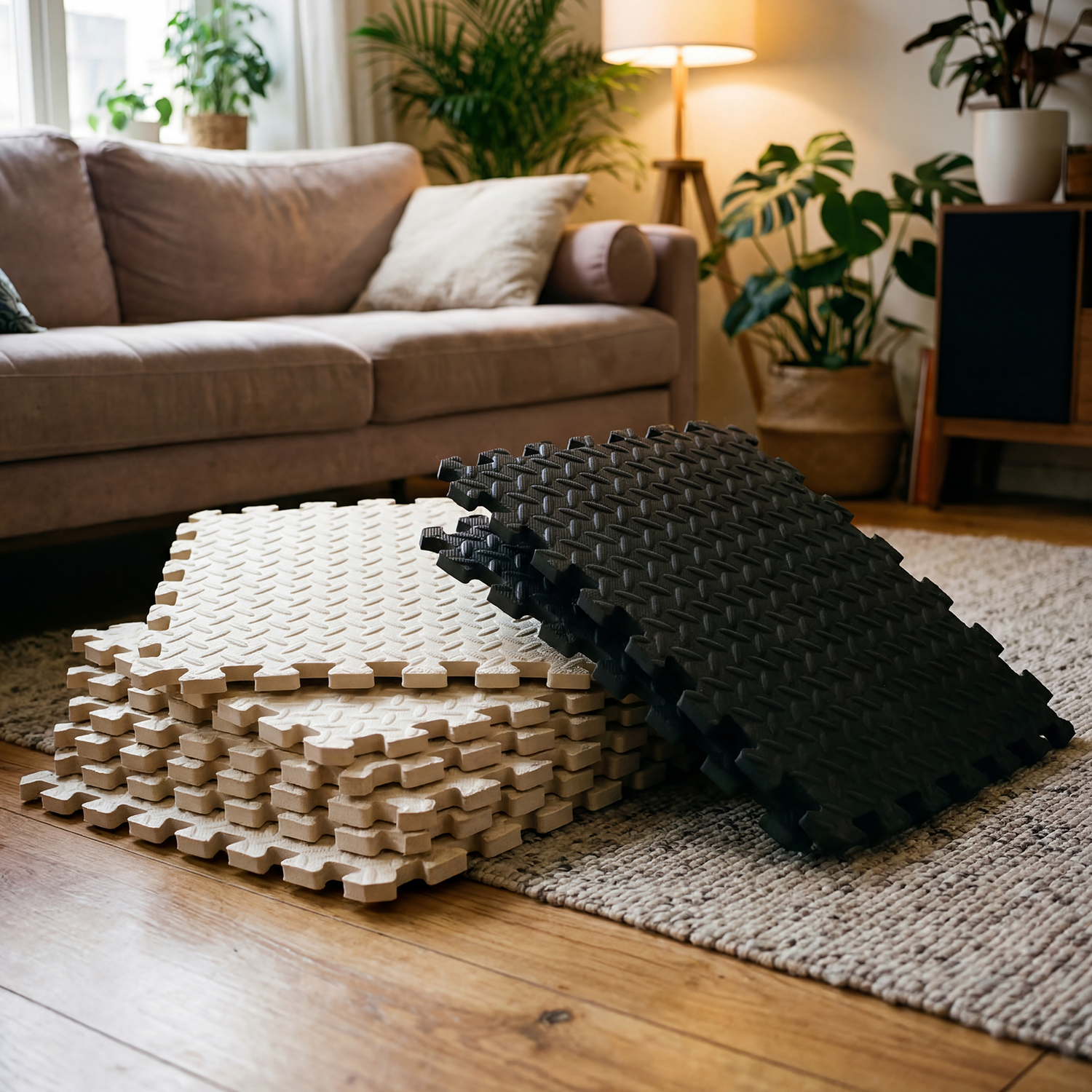 16Pcs 30cm EVA Foam Mat 1cm Th - Yoga Fitness Hotel のレビューと価格