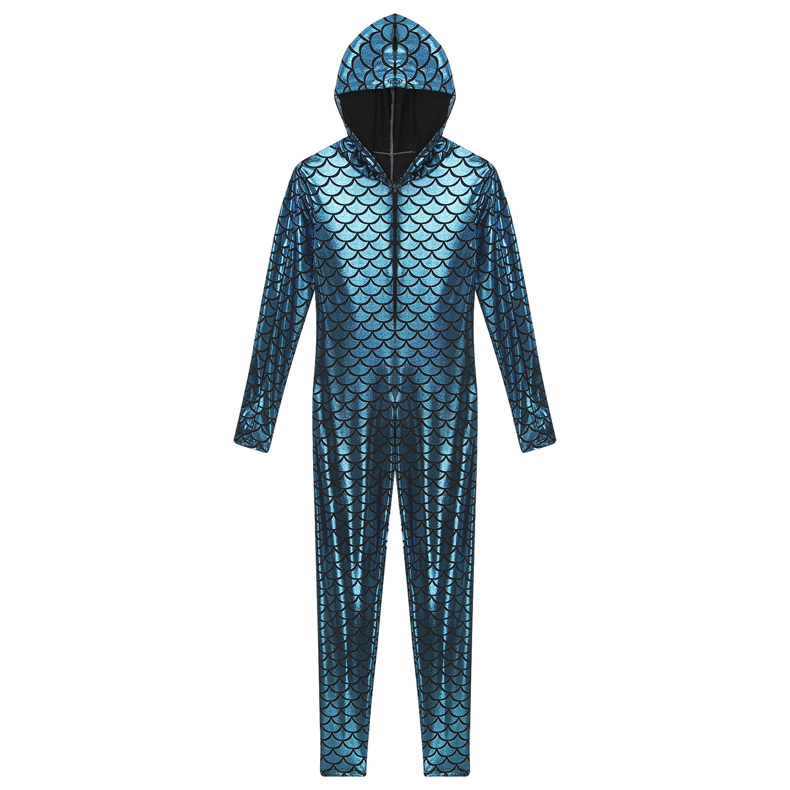 Womens Shiny Mermaid Hooded Bo - Yoga Fitness Jumpsuit のレビューと価格