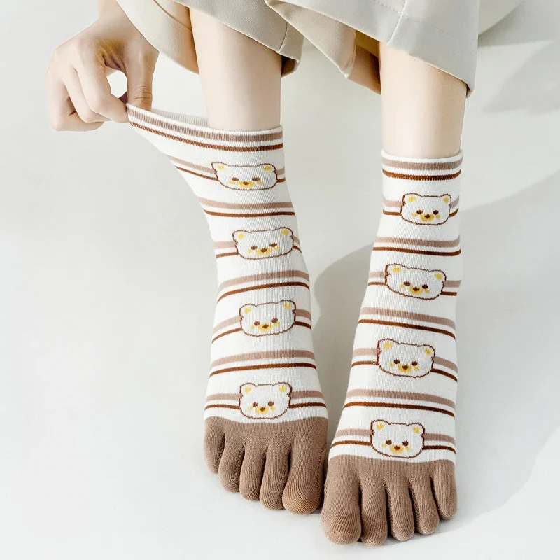 5 Pairs Five Finger Socks Wome - Yoga Toe Separator のレビューと価格