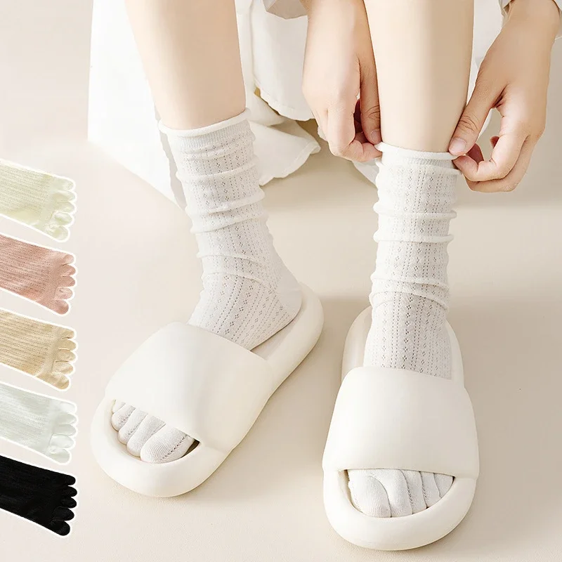 5 Pairs Loose Socks with Five  - Yoga Toe Separator のレビューと価格