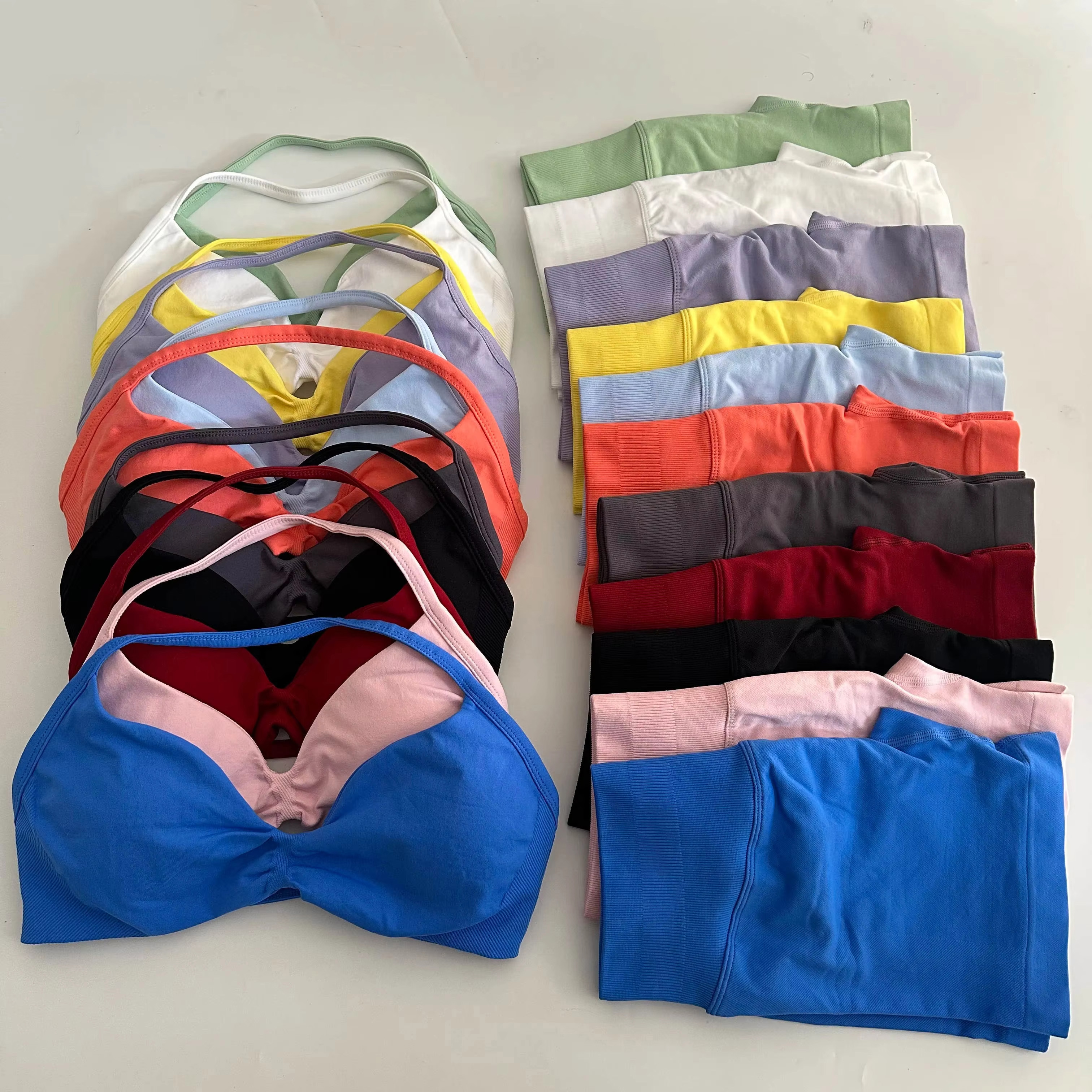 Ruched Seamless Yoga Set for W - Yoga Fitness Outfit のレビューと価格