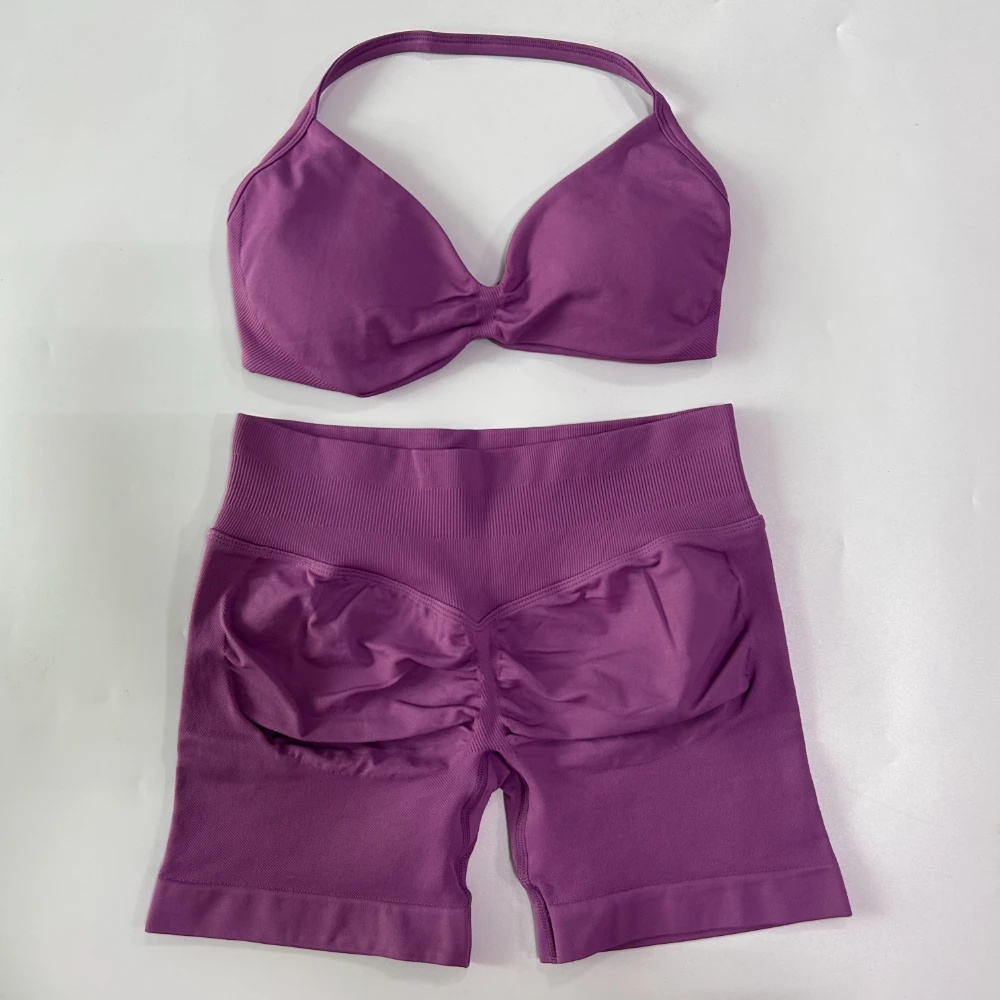 Ruched Seamless Yoga Set for W - Yoga Fitness Outfit のレビューと価格