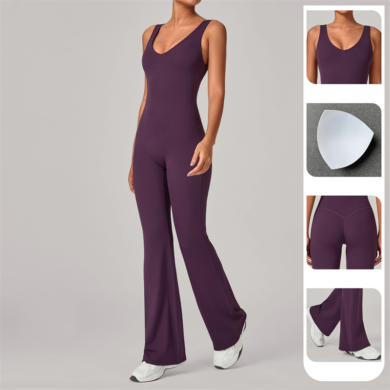 TRY TO BN Sports Flare Jumpsui - Yoga Fitness Jumpsuit のレビューと価格