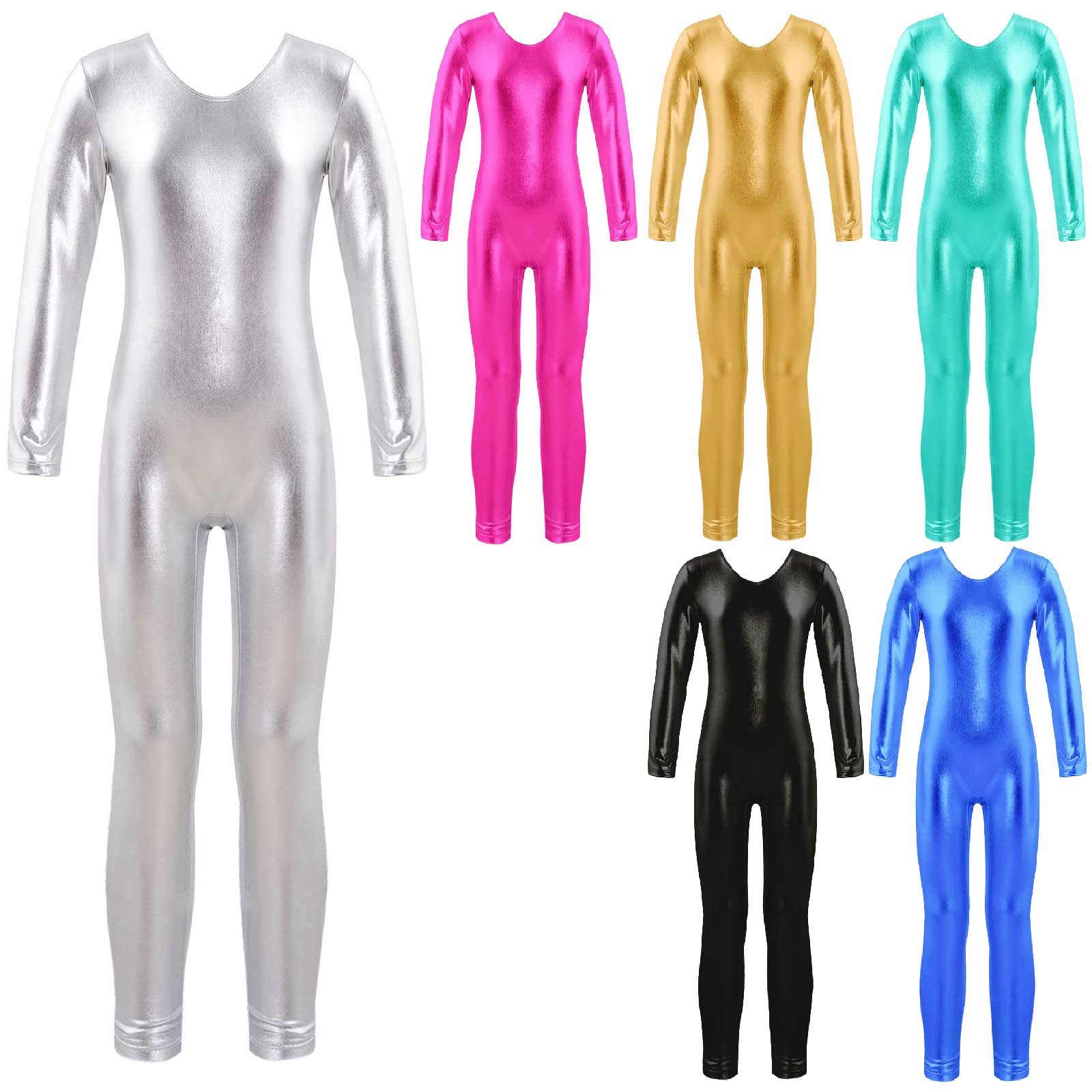 Girls Long Sleeve Zipper Bronz - Yoga Fitness Jumpsuit のレビューと価格