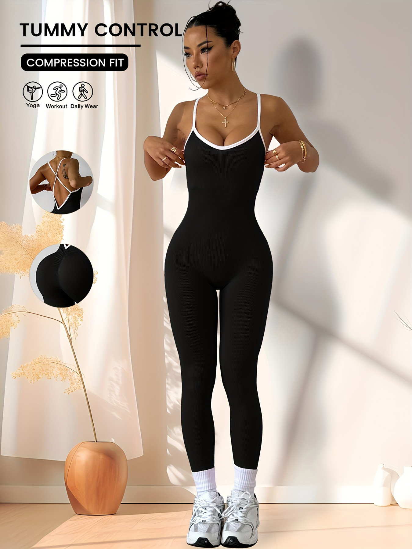 CZGUKE  Girls Pink Sports Jump - Yoga Fitness Jumpsuit のレビューと価格