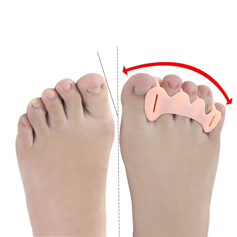 2Pcs=1Pair Hard Silicone Toe F - Yoga Toe Separator のレビューと価格