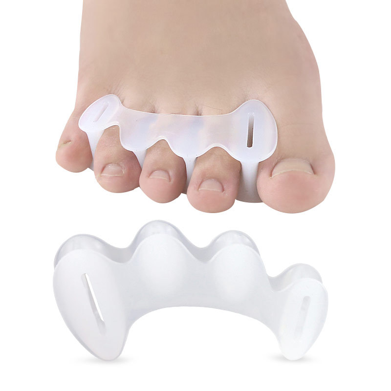 2Pcs=1Pair Hard Silicone Toe F - Yoga Toe Separator のレビューと価格