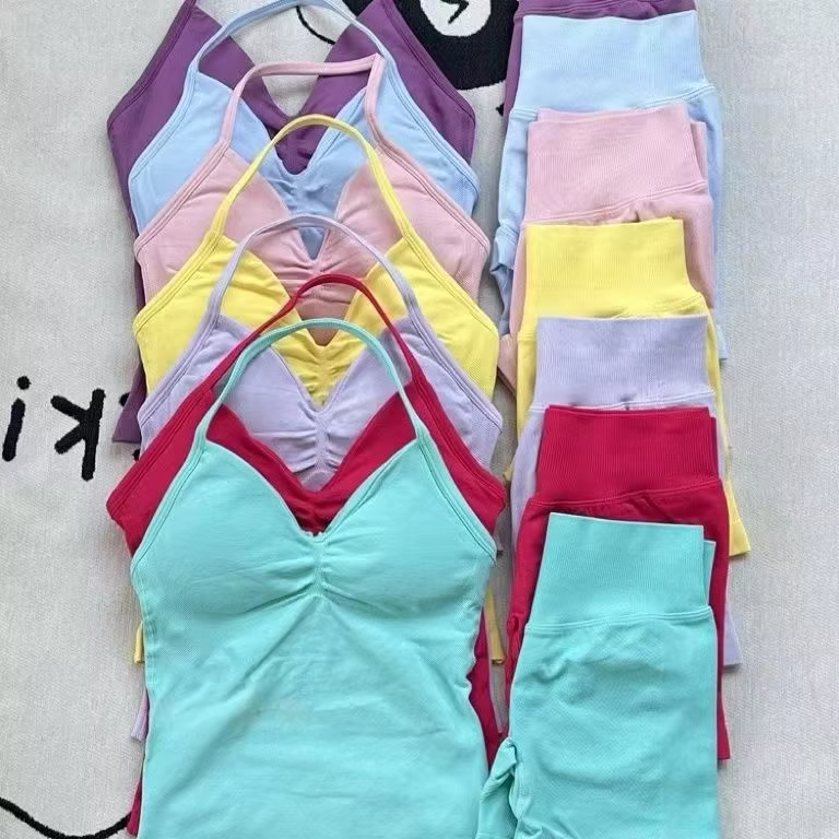 1-2 Pieces Gym Set Women Backl - Yoga Fitness Outfit のレビューと価格