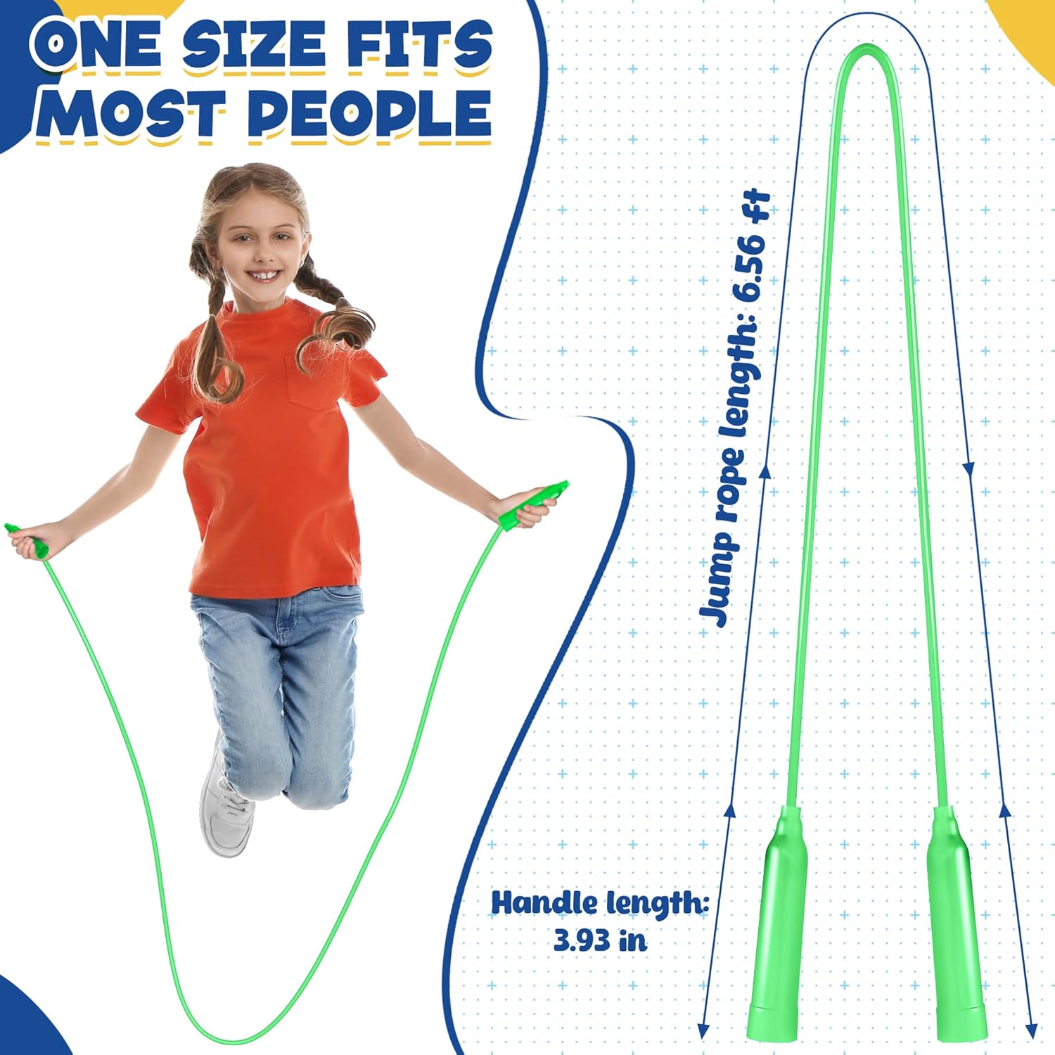 Colorful Adjustable Jump Ropes - Jump Rope のレビューと価格