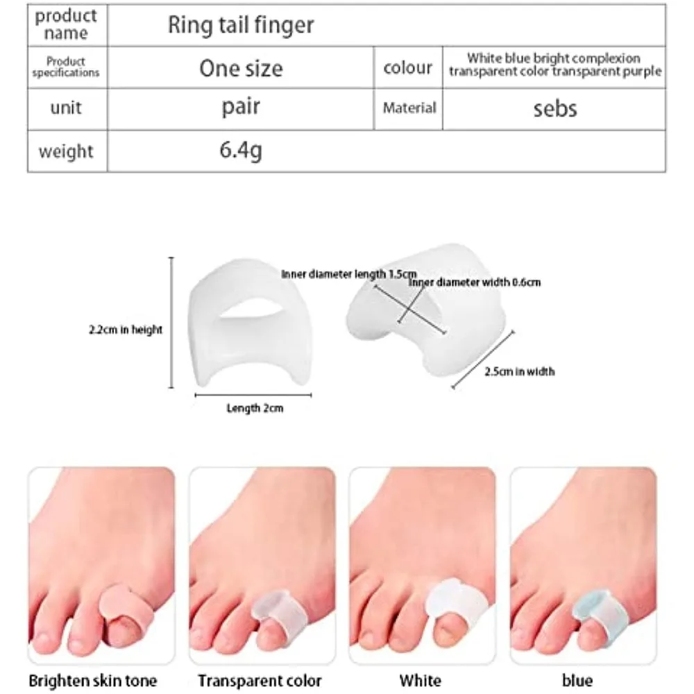 2pcs Silicone Toe Separator Fi - Yoga Toe Separator のレビューと価格